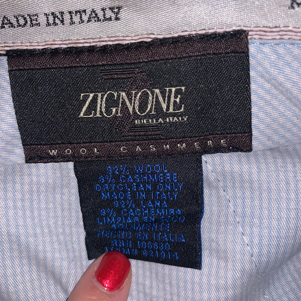 Enzo Angiolini 38x32 pants Zignone Wool Cashmere - Picture 4 of 7